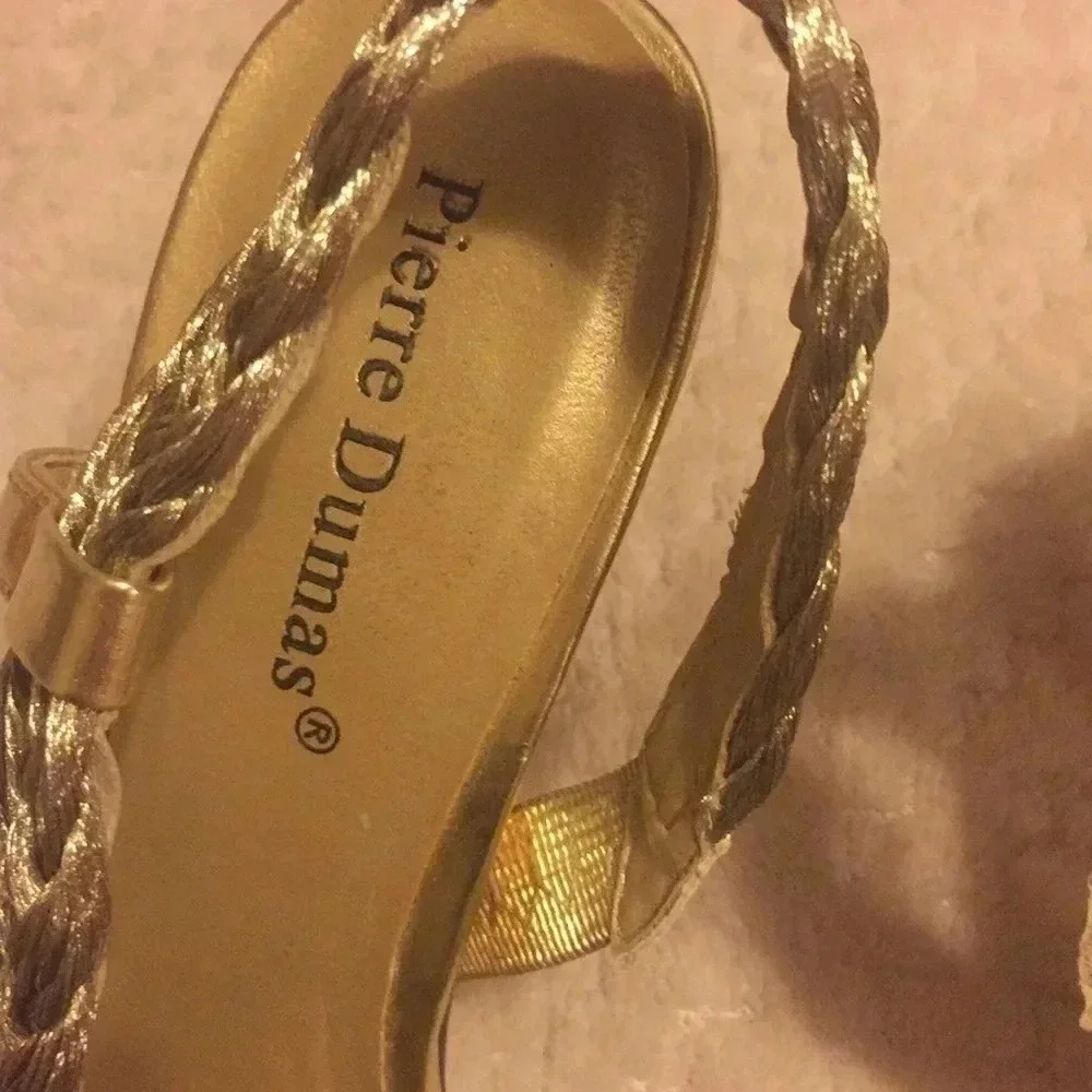 Pierre Dumas gold heels